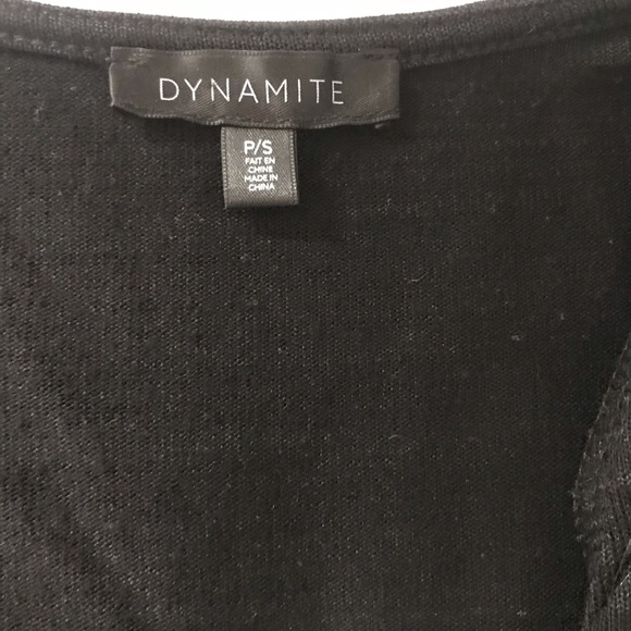 Dynamite black long sleeve crop top - Picture 4 of 4